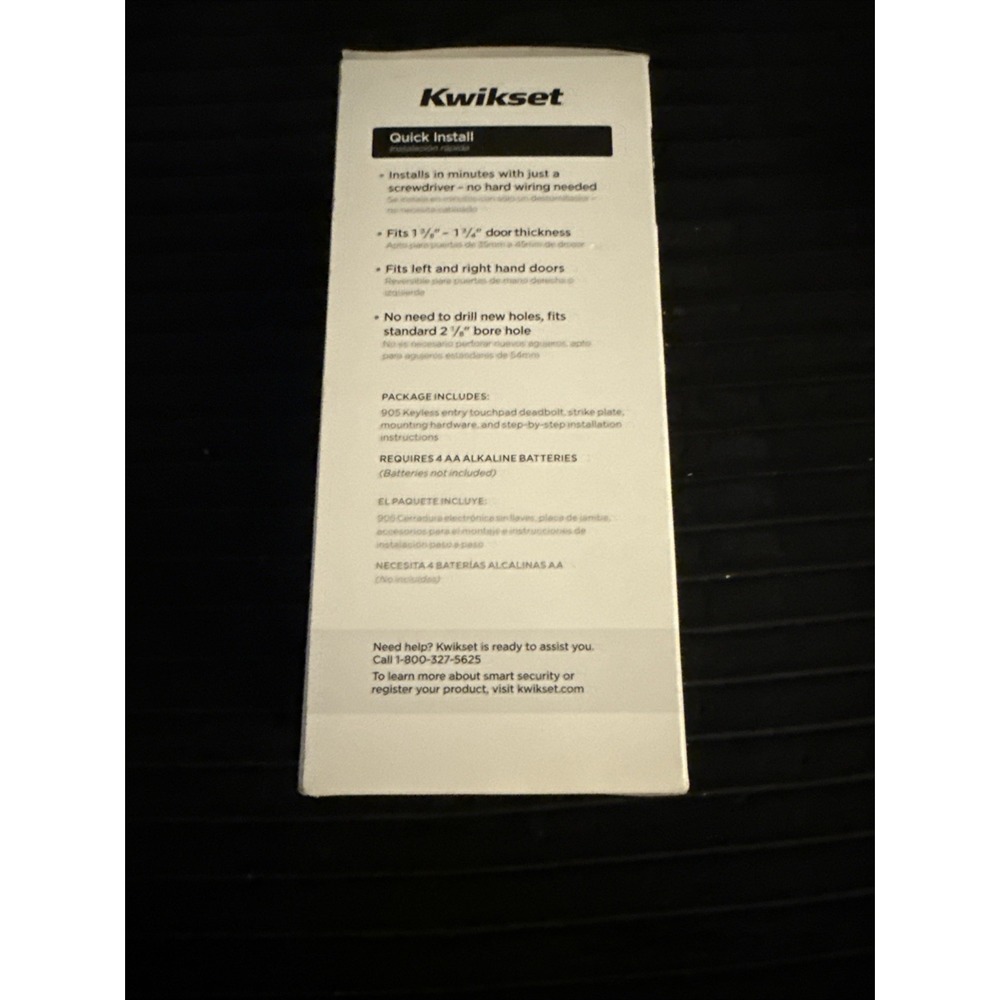 Kwikset Satin/Brushed Nickel 905 Keyless Entry Electronic Touchpad Deadbolt - Picture 4 of 8